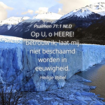 Picture 04 - Psalmen 71:1 NLD - Op U, o HEERE! betrouw ik; laat mij niet - Bible Verse Picture