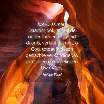 Picture 04 - Psalmen 71:18 NLD - Daarom ook, terwijl de ouderdom en grijsheid daar - Bible Verse Picture