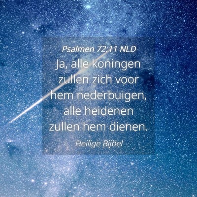 Picture 04 - Psalmen 72:11 NLD - Ja, alle koningen zullen zich voor hem - Bible Verse Picture