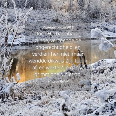 Picture 04 - Psalmen 78:38 NLD - Doch Hij, barmhartig zijnde, verzoende de - Bible Verse Picture