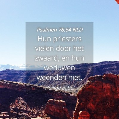 Picture 04 - Psalmen 78:64 NLD - Hun priesters vielen door het zwaard, en hun - Bible Verse Picture