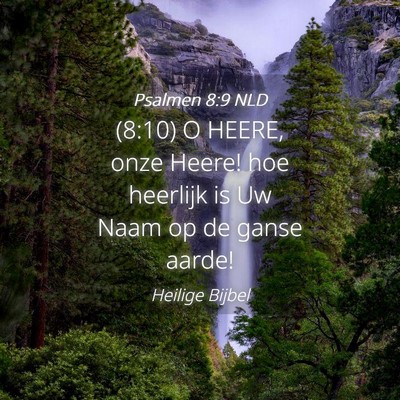 Picture 04 - Psalmen 8:9 NLD - (8:10) O HEERE, onze Heere! hoe heerlijk is Uw - Bible Verse Picture