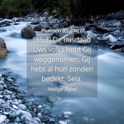 Picture 04 - Psalmen 85:2 NLD - (85:3) De misdaad Uws volks hebt Gij weggenomen; - Bible Verse Picture