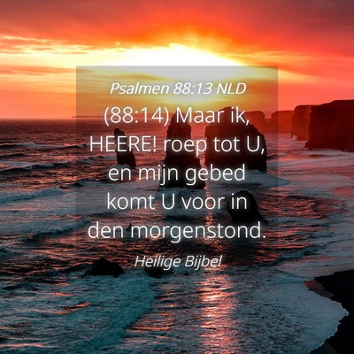 Picture 04 - Psalmen 88:13 NLD - (88:14) Maar ik, HEERE! roep tot U, en mijn gebed - Bible Verse Picture