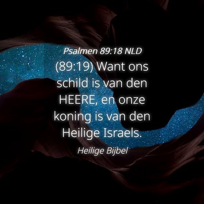 Picture 04 - Psalmen 89:18 NLD - (89:19) Want ons schild is van den HEERE, en onze - Bible Verse Picture