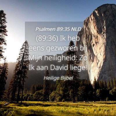 Picture 04 - Psalmen 89:35 NLD - (89:36) Ik heb eens gezworen bij Mijn heiligheid: - Bible Verse Picture