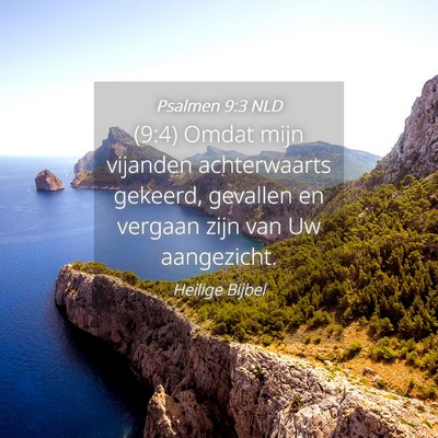 Picture 04 - Psalmen 9:3 NLD - (9:4) Omdat mijn vijanden achterwaarts gekeerd, - Bible Verse Picture