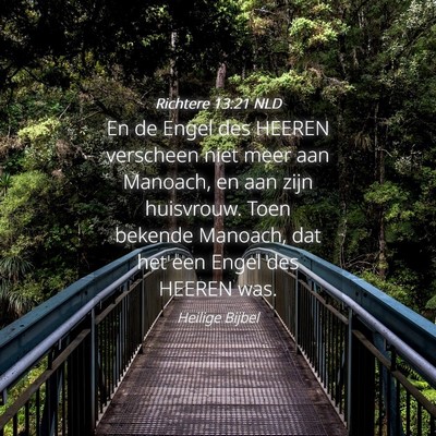 Picture 04 - Richtere 13:21 NLD - En de Engel des HEEREN verscheen niet meer aan - Bible Verse Picture