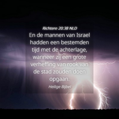 Picture 04 - Richtere 20:38 NLD - En de mannen van Israel hadden een bestemden tijd - Bible Verse Picture