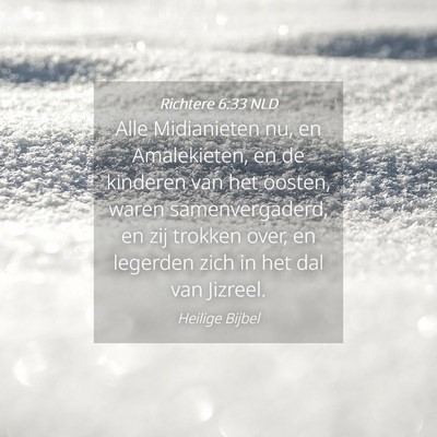 Picture 04 - Richtere 6:33 NLD - Alle Midianieten nu, en Amalekieten, en de - Bible Verse Picture