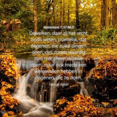 Picture 04 - Romeinen 1:32 NLD - Dewelken, daar zij het recht Gods weten, - Bible Verse Picture