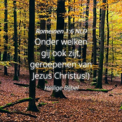 Picture 04 - Romeinen 1:6 NLD - Onder welken gij ook zijt, geroepenen van Jezus - Bible Verse Picture