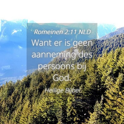 Picture 04 - Romeinen 2:11 NLD - Want er is geen aanneming des persoons bij - Bible Verse Picture