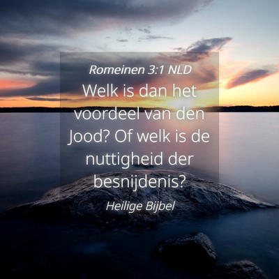 Picture 04 - Romeinen 3:1 NLD - Welk is dan het voordeel van den Jood? Of welk is - Bible Verse Picture