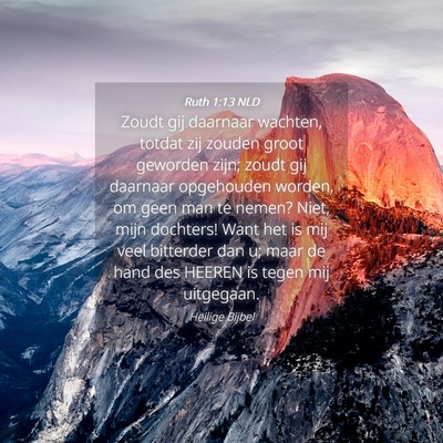Picture 04 - Ruth 1:13 NLD - Zoudt gij daarnaar wachten, totdat zij zouden - Bible Verse Picture