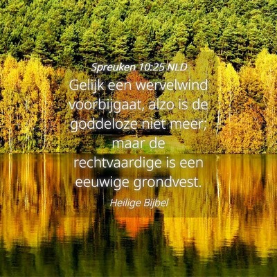 Picture 04 - Spreuken 10:25 NLD - Gelijk een wervelwind voorbijgaat, alzo is de - Bible Verse Picture