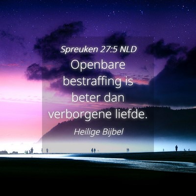 Picture 04 - Spreuken 27:5 NLD - Openbare bestraffing is beter dan verborgene - Bible Verse Picture