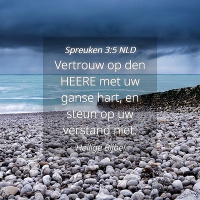 Picture 04 - Spreuken 3:5 NLD - Vertrouw op den HEERE met uw ganse hart, en steun - Bible Verse Picture