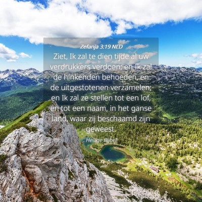 Picture 04 - Zefanja 3:19 NLD - Ziet, Ik zal te dien tijde al uw verdrukkers - Bible Verse Picture