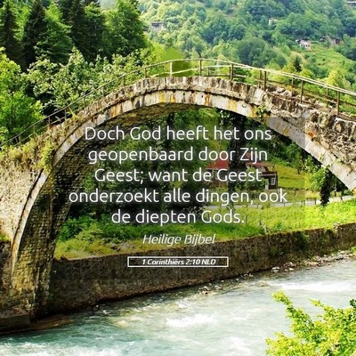 Picture 05 - 1 Corinthiërs 2:10 NLD - Doch God heeft het ons geopenbaard door Zijn - Bible Verse Picture