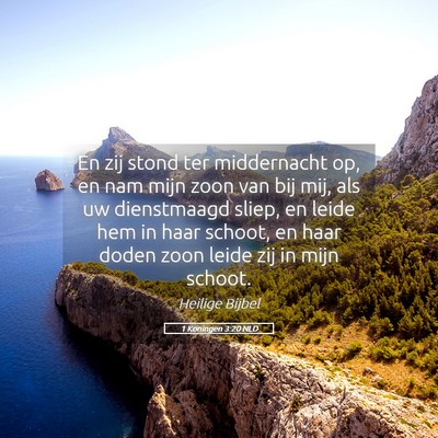 Picture 05 - 1 Koningen 3:20 NLD - En zij stond ter middernacht op, en nam mijn zoon - Bible Verse Picture