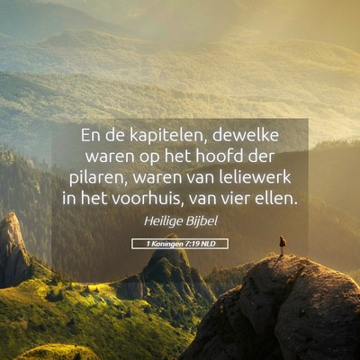 Picture 05 - 1 Koningen 7:19 NLD - En de kapitelen, dewelke waren op het hoofd der - Bible Verse Picture