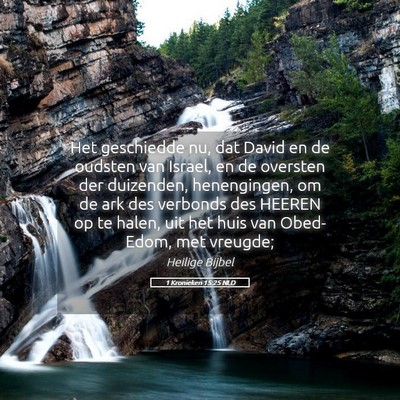 Picture 05 - 1 Kronieken 15:25 NLD - Het geschiedde nu, dat David en de oudsten van - Bible Verse Picture