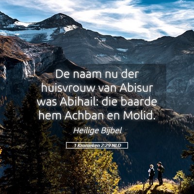 Picture 05 - 1 Kronieken 2:29 NLD - De naam nu der huisvrouw van Abisur was Abihail: - Bible Verse Picture