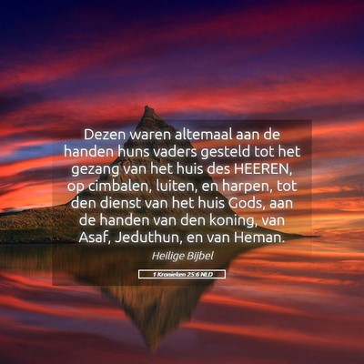 Picture 05 - 1 Kronieken 25:6 NLD - Dezen waren altemaal aan de handen huns vaders - Bible Verse Picture