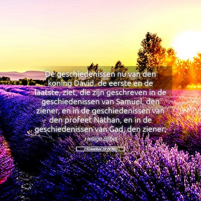 Picture 05 - 1 Kronieken 29:29 NLD - De geschiedenissen nu van den koning David, de - Bible Verse Picture