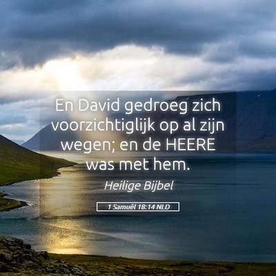 Picture 05 - 1 Samuël 18:14 NLD - En David gedroeg zich voorzichtiglijk op al zijn - Bible Verse Picture