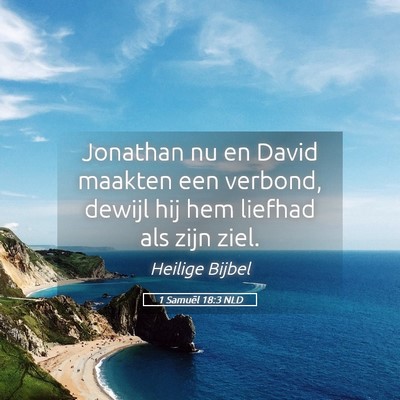 Picture 05 - 1 Samuël 18:3 NLD - Jonathan nu en David maakten een verbond, dewijl - Bible Verse Picture