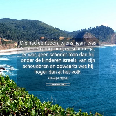Picture 05 - 1 Samuël 9:2 NLD - Die had een zoon, wiens naam was Saul, een - Bible Verse Picture