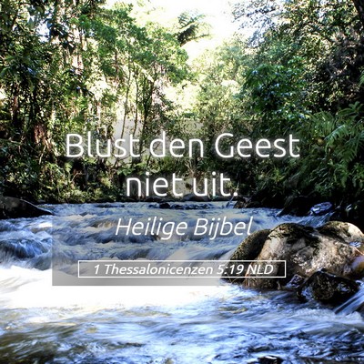 Picture 05 - 1 Thessalonicenzen 5:19 NLD - Blust den Geest niet - Bible Verse Picture