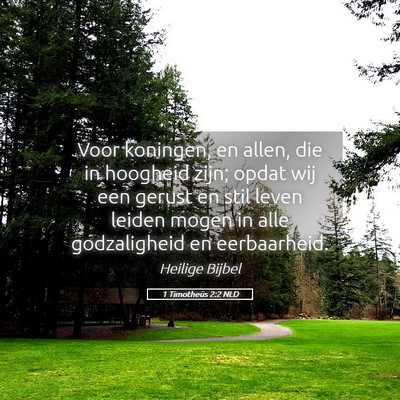 Picture 05 - 1 Timotheüs 2:2 NLD - Voor koningen, en allen, die in hoogheid zijn; - Bible Verse Picture