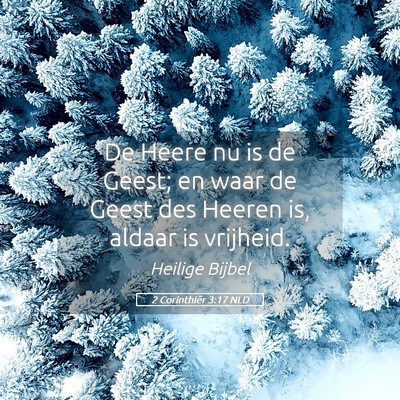 Picture 05 - 2 Corinthiër 3:17 NLD - De Heere nu is de Geest; en waar de Geest des - Bible Verse Picture