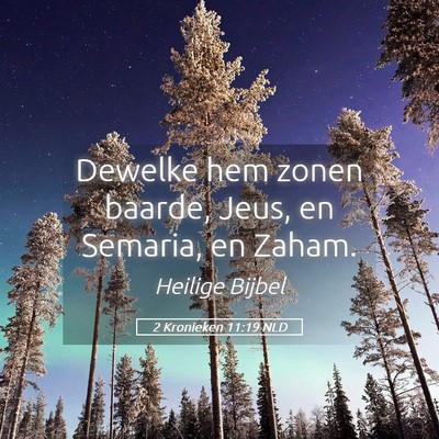 Picture 05 - 2 Kronieken 11:19 NLD - Dewelke hem zonen baarde, Jeus, en Semaria, en - Bible Verse Picture