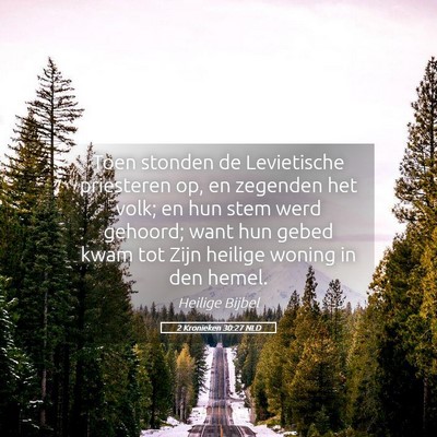 Picture 05 - 2 Kronieken 30:27 NLD - Toen stonden de Levietische priesteren op, en - Bible Verse Picture