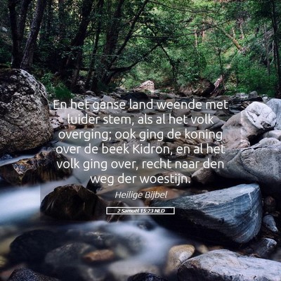 Picture 05 - 2 Samuël 15:23 NLD - En het ganse land weende met luider stem, als al - Bible Verse Picture