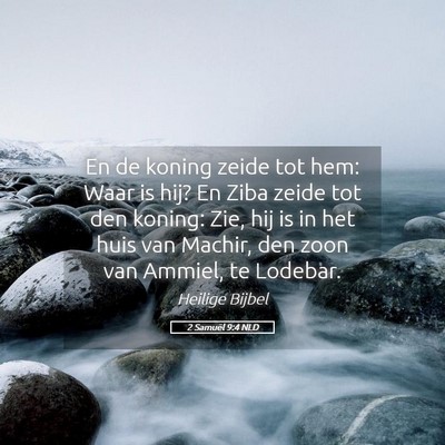 Picture 05 - 2 Samuël 9:4 NLD - En de koning zeide tot hem: Waar is hij? En Ziba - Bible Verse Picture