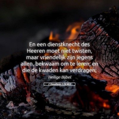 Picture 05 - 2 Timotheüs 2:24 NLD - En een dienstknecht des Heeren moet niet twisten, - Bible Verse Picture
