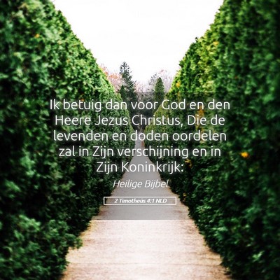 Picture 05 - 2 Timotheüs 4:1 NLD - Ik betuig dan voor God en den Heere Jezus - Bible Verse Picture