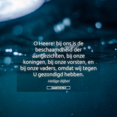 Picture 05 - Daniël 9:8 NLD - O Heere! bij ons is de beschaamdheid der - Bible Verse Picture