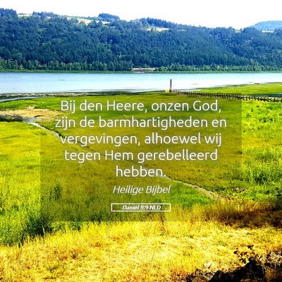 Picture 05 - Daniël 9:9 NLD - Bij den Heere, onzen God, zijn de barmhartigheden - Bible Verse Picture