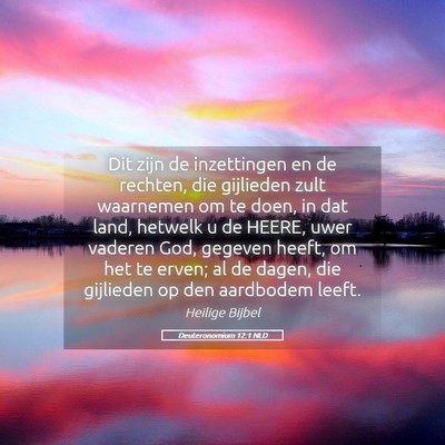 Picture 05 - Deuteronomium 12:1 NLD - Dit zijn de inzettingen en de rechten, die - Bible Verse Picture