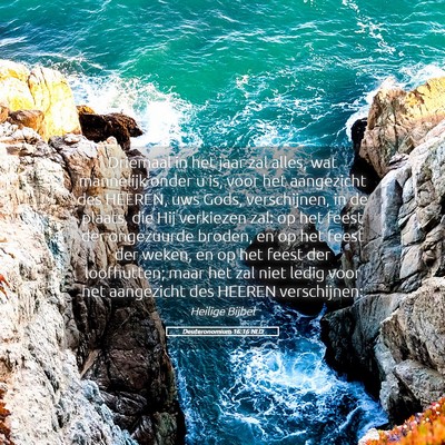 Picture 05 - Deuteronomium 16:16 NLD - Driemaal in het jaar zal alles, wat mannelijk - Bible Verse Picture