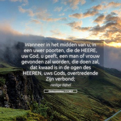 Picture 05 - Deuteronomium 17:2 NLD - Wanneer in het midden van u, in een uwer poorten, - Bible Verse Picture