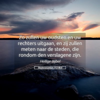 Picture 05 - Deuteronomium 21:2 NLD - Zo zullen uw oudsten en uw rechters uitgaan, en - Bible Verse Picture