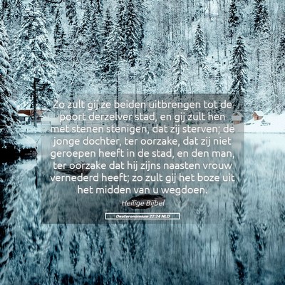 Picture 05 - Deuteronomium 22:24 NLD - Zo zult gij ze beiden uitbrengen tot de poort - Bible Verse Picture