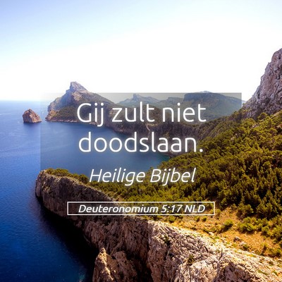 Picture 05 - Deuteronomium 5:17 NLD - Gij zult niet - Bible Verse Picture